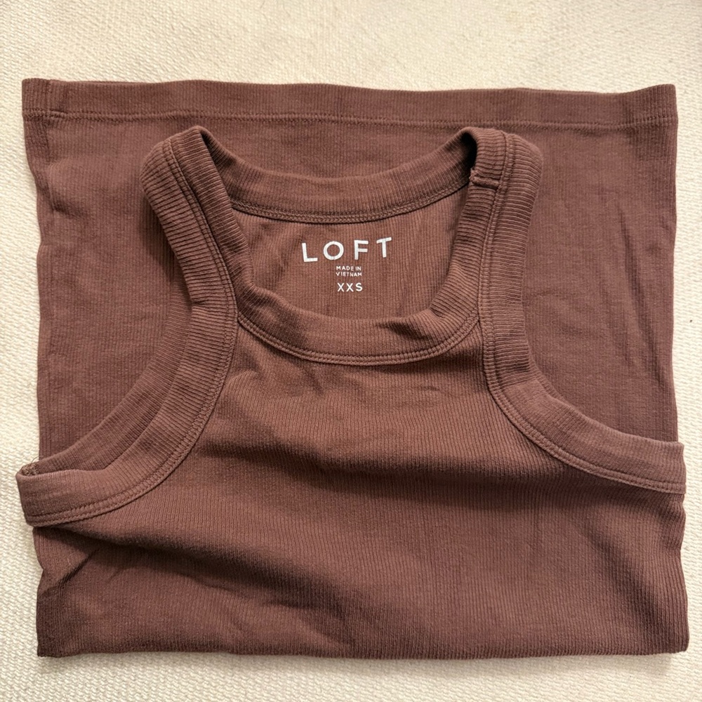 LOFT Women's Brown Tank Top